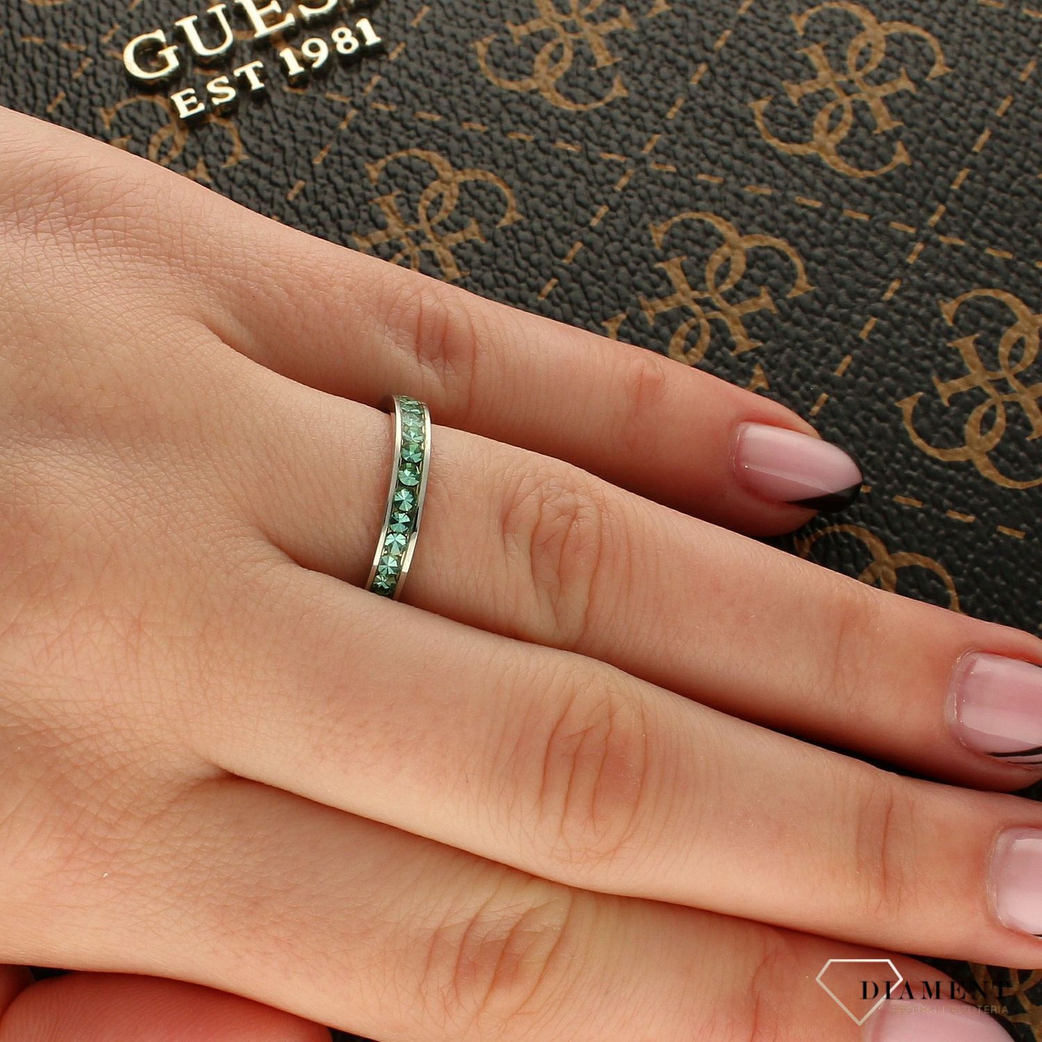 Pierścionek z cyrkonią turkusowy blask Melano (1).jpg