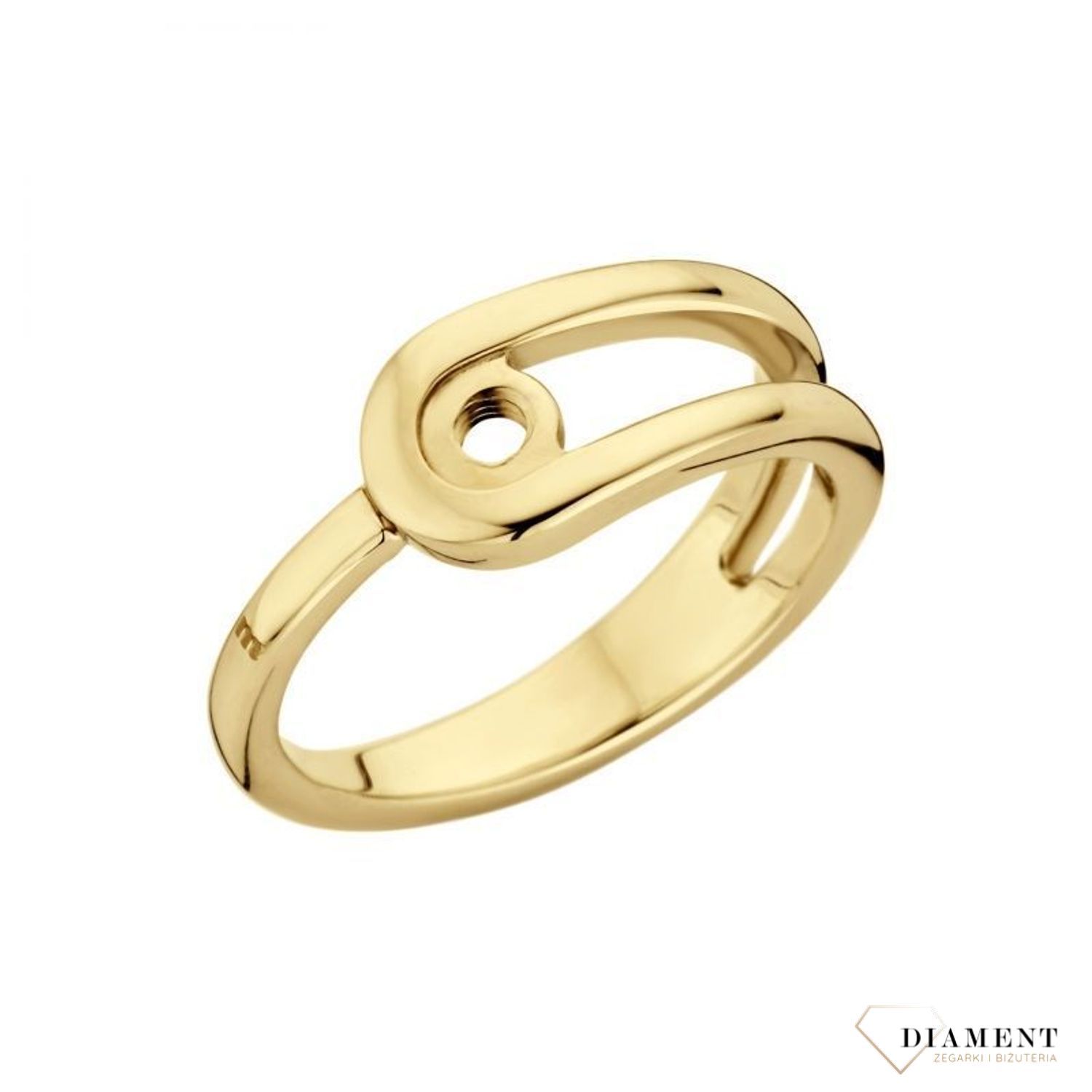 Pierścionek damski pokryty żółtym złotem Melano.jpg