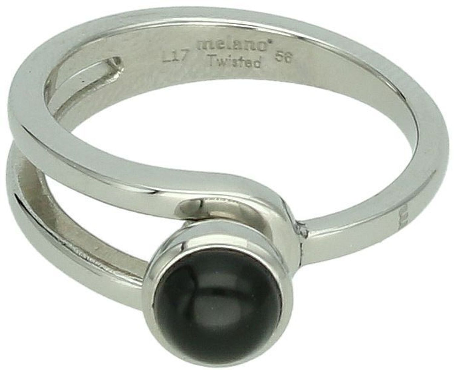 Charms czarny onyx Melano 6 mm. Charms Melano Friends z kolekcji Twisted wykonany jest z wysokiej jakości stali szlachetnej w kolorze srebrnym o lśniącej powłoce.1.jpg