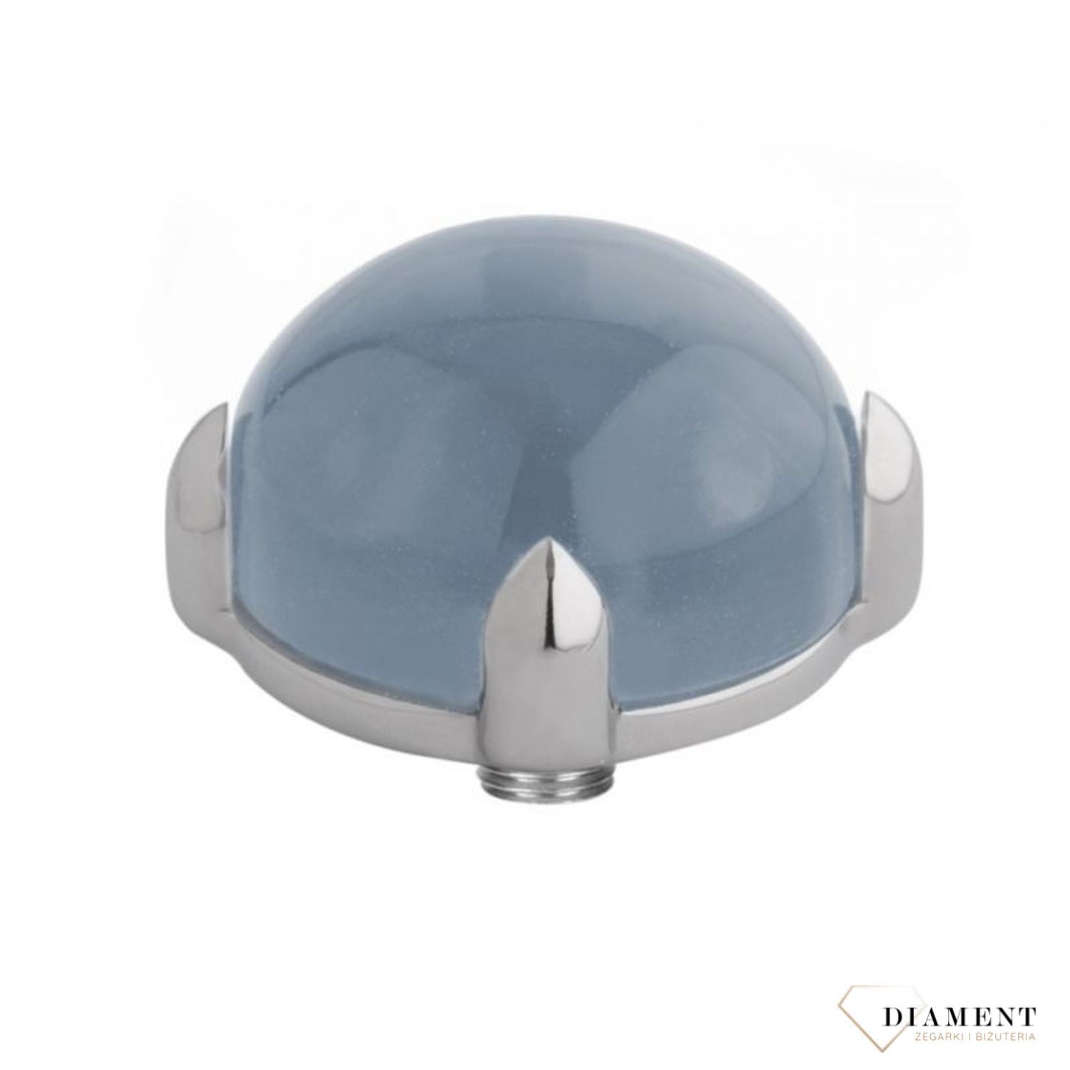 Stalowy pierścionek z oczkiem szkło murano granat M01SR5098 (2).jpg