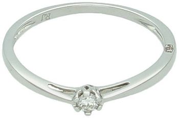 Pierścionek z białego złota z diamentem • Rozmiar 11 • Klasyczny model M15005.jpg