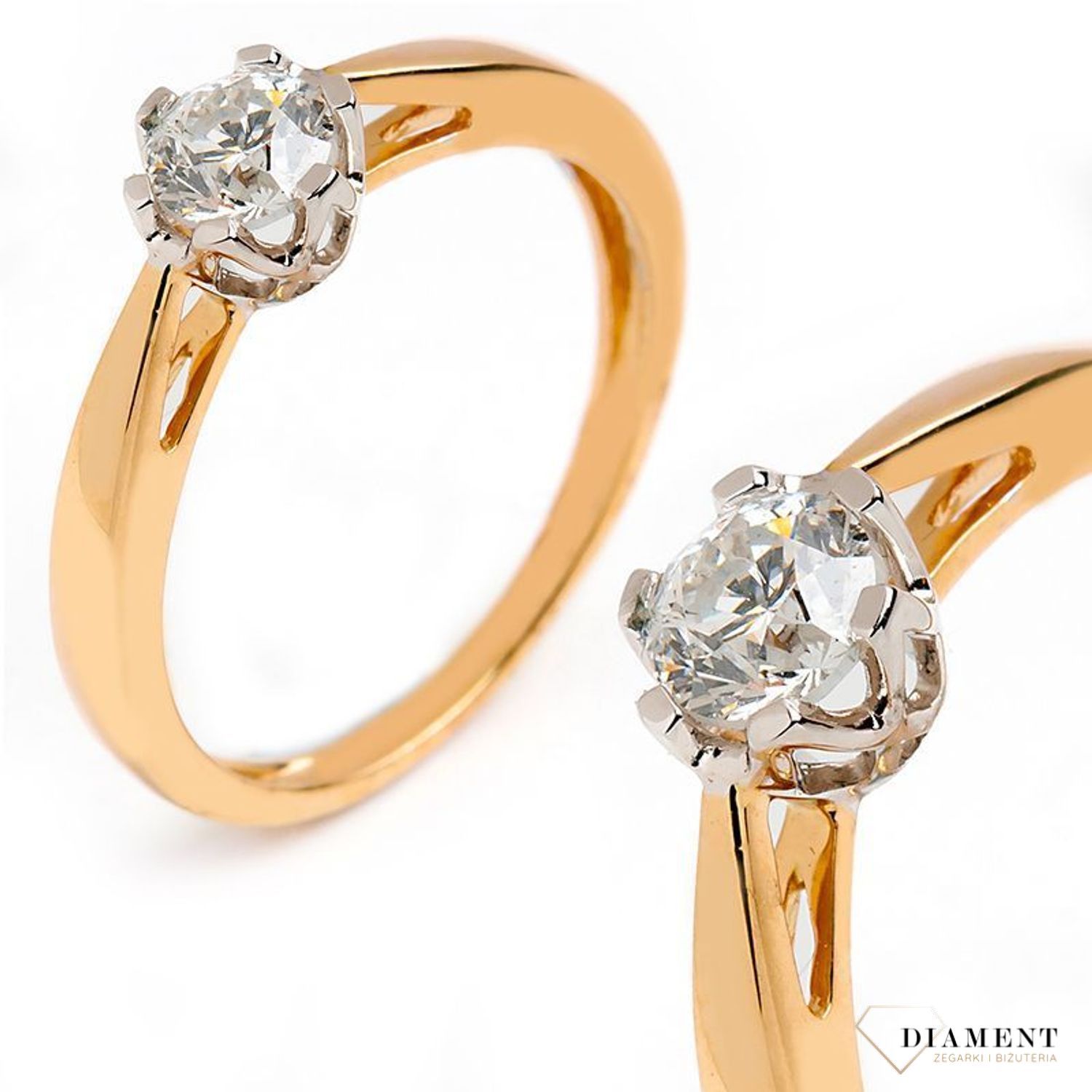 Pierścionek złoty zaręczynowy DIAMENT-złote pierścionki zareczynowy.jpg