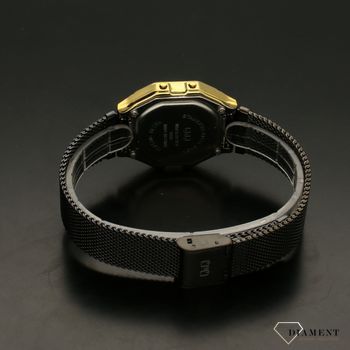 Zegarek damski czarno-złoty na bransolecie QQ LCD Retro M173-028 (4).jpg