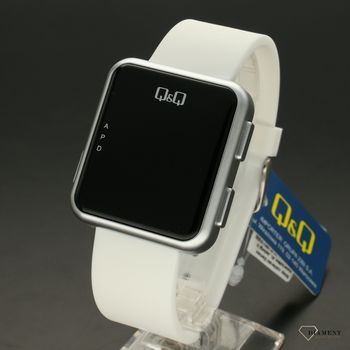 Zegarek damski z wyświetlaczem Q&Q Biały pasek M197-001 (2).jpg