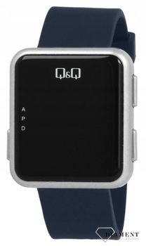 Zegarek męski Q&Q z wyświetlaczem niebieski pasek M197-004.jpg