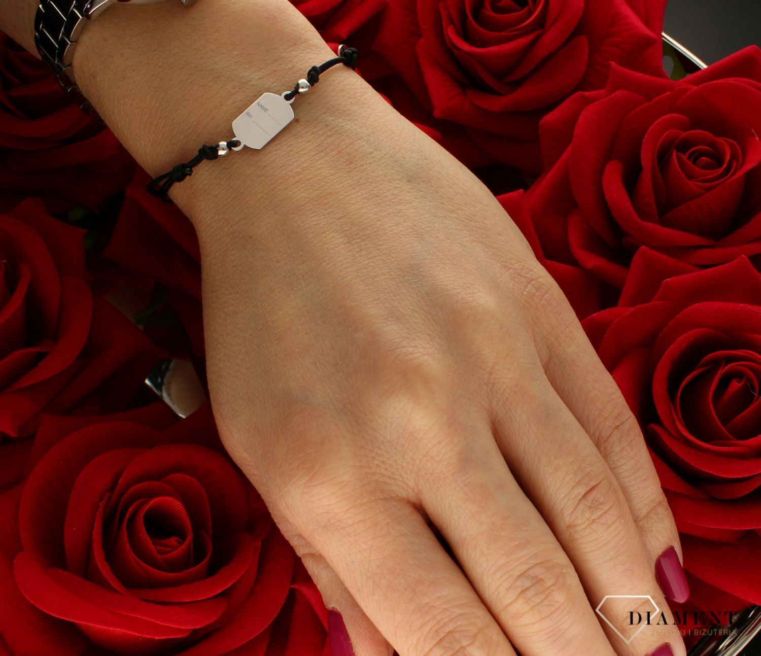 Bransoleta Infinity MABZ0097 srebrna blaszka.jpg