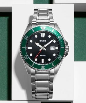 Zegarek Casio MDV-107D-3AVEF Duro – męski zegarek stalowy 200M green.jpg