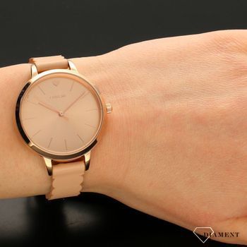 Zegarek damski OUI&ME w beżowych kolorach i ozdobnym serduszkiem to idealny prezent dla kobiet, które lubią minimalizm w klasycznym wydaniu (4).jpg