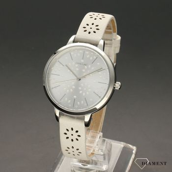 Zegarek damski OUI&ME srebrna tarcza z modnym motywem kwiatów w kolorze białym. To elegancki zegarek, który przypadnie do gustu (2).jpg