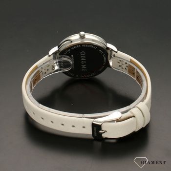 Zegarek damski OUI&ME srebrna tarcza z modnym motywem kwiatów w kolorze białym. To elegancki zegarek, który przypadnie do gustu (4).jpg