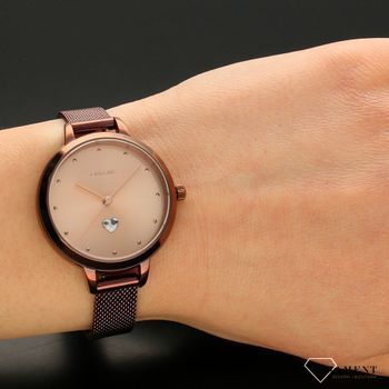 Zegarek damski OUI&ME to efektowny zegarek w nowoczesnym odcieniu z ozdobnym serduszkiem na tarczy. Piękny zegarek na prezent dla kobiety (1).jpg