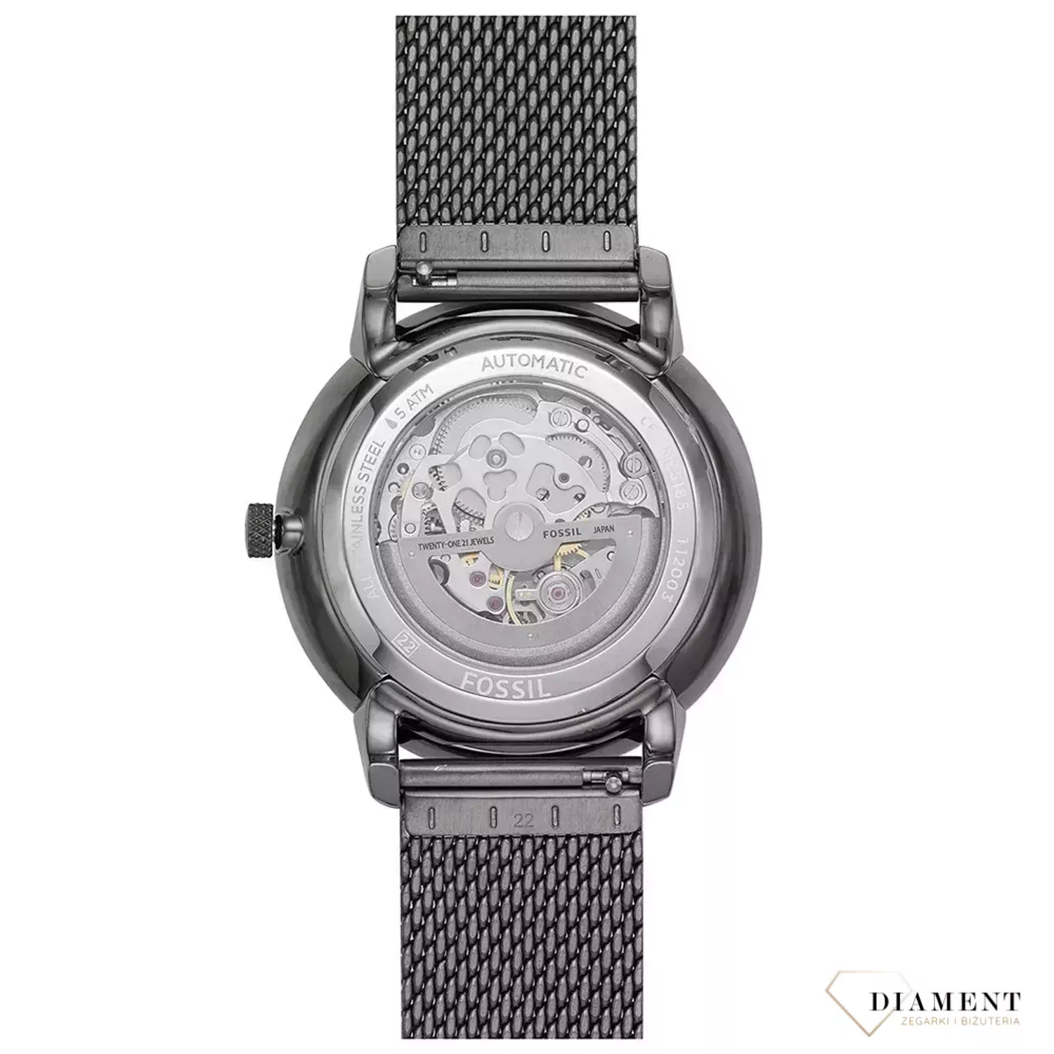 Zegarek męski Fossil Neutra Automatic ME3185. Zegarki męskie automatyczne. Autoryzowany sprzedawca Fossil. Markowe zegarki męskie. Zegarek z widocznym mechanizmem. Modny zegarek męski na prezent.  Czarny zegarek..webp