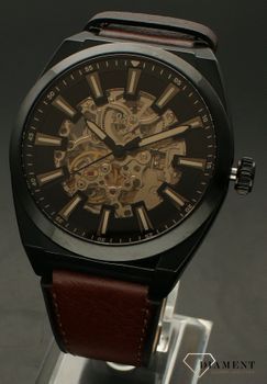 Zegarek męski Fossil EVERETT Automatic na brązowym pasku ME3207. Męski zegarek Fossil. Męski zegarek automatyczny (2).jpg