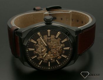 Zegarek męski Fossil EVERETT Automatic na brązowym pasku ME3207. Męski zegarek Fossil. Męski zegarek automatyczny (3).jpg