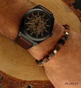 Zegarek męski Fossil EVERETT Automatic na brązowym pasku ME3207. Męski zegarek Fossil. Męski zegarek automatyczny. Elegancki zeg.jpg
