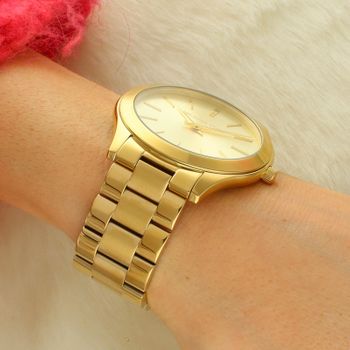 Zegarek damski Michael Kors Slim Runway MK3179 – złoty  Elegancki klasyk fashion.jpg