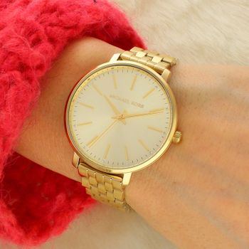 Damski zegarek Michael Kors Pyper MK3898 – złoty, kryształki, grawer gratis złoty kolor.jpg