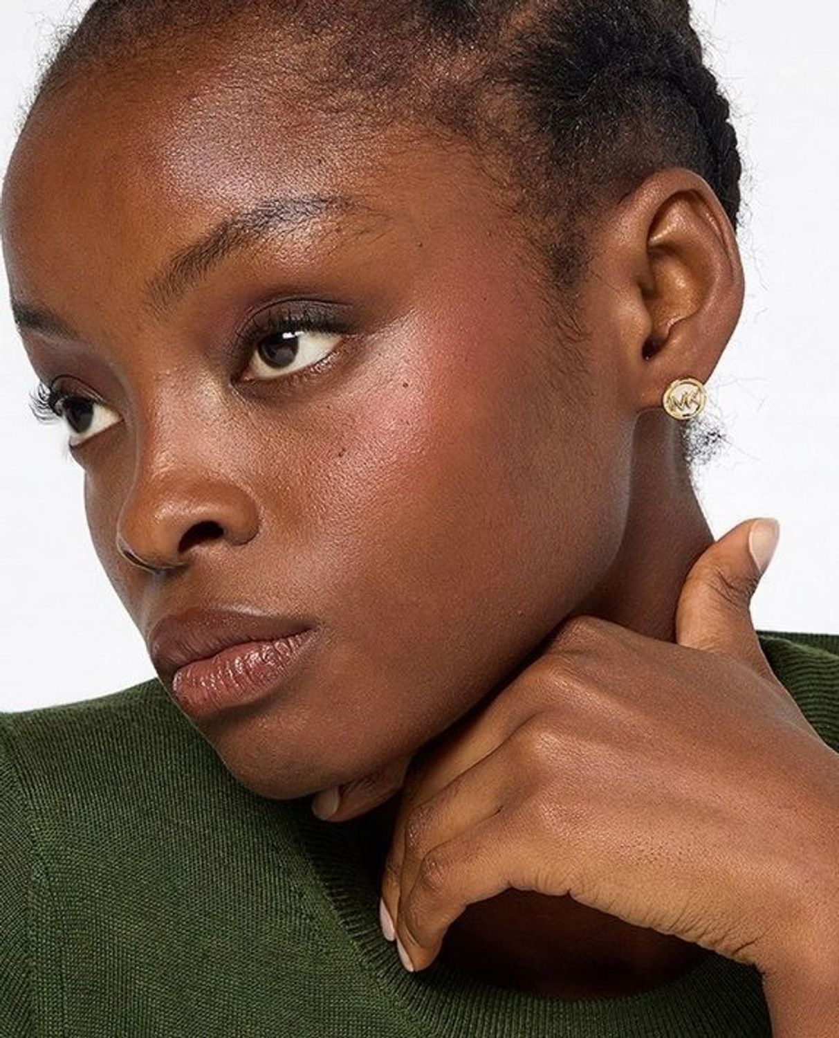 Złote kolczyki stalowe Michael Kors na sztyft MKJ8041710 (2).jpg