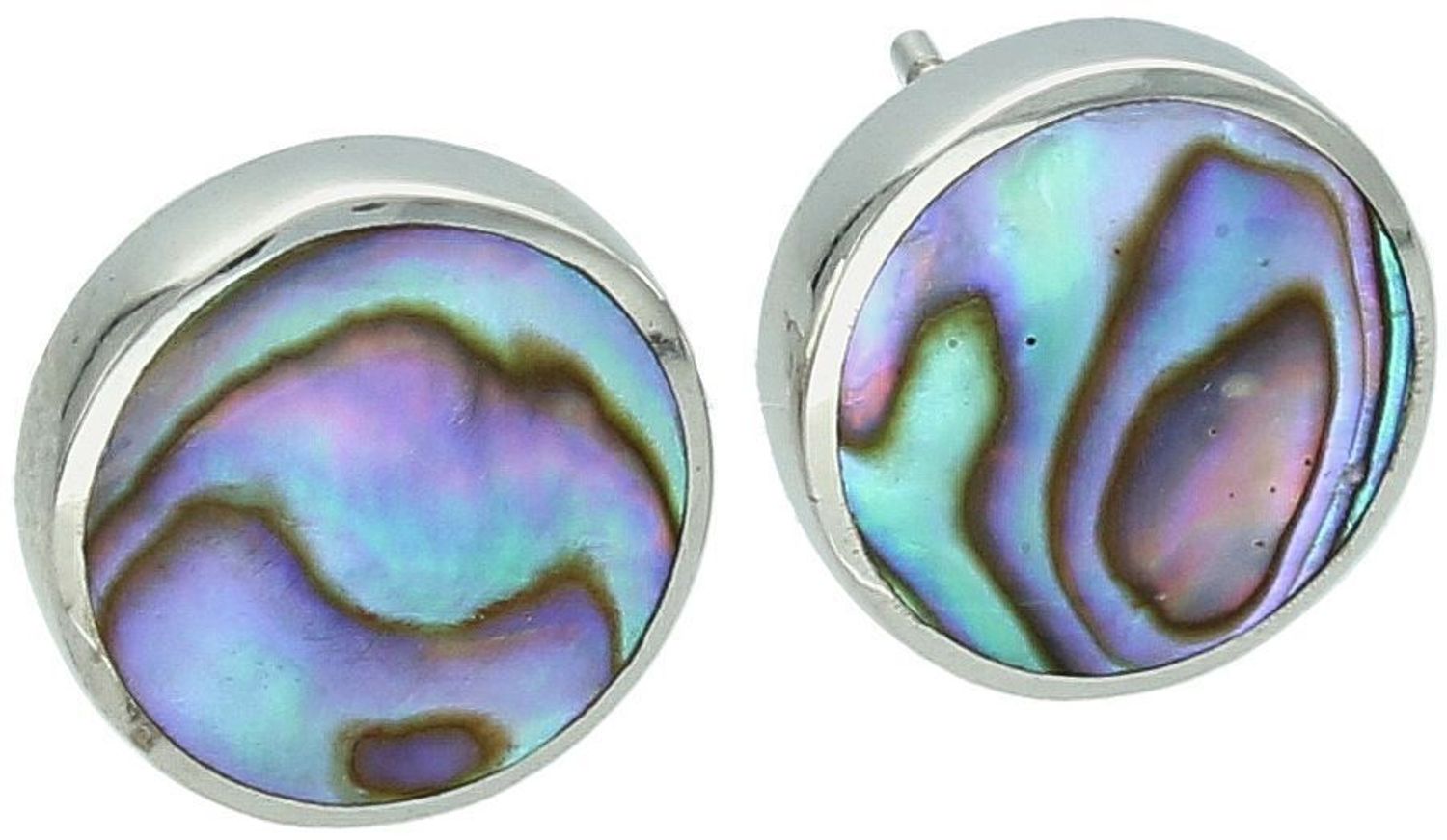 Klasyczne srebrne kolczyki damskie próby 925 z masą perłową. Model MKKM40, waga 3,23 g, średnica 1,2 cm, zapięcie na sztyft. Elegancja i ponadczasowy styl ✨1.jpg