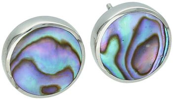 Klasyczne srebrne kolczyki damskie próby 925 z masą perłową. Model MKKM40, waga 3,23 g, średnica 1,2 cm, zapięcie na sztyft. Elegancja i ponadczasowy styl ✨1.jpg