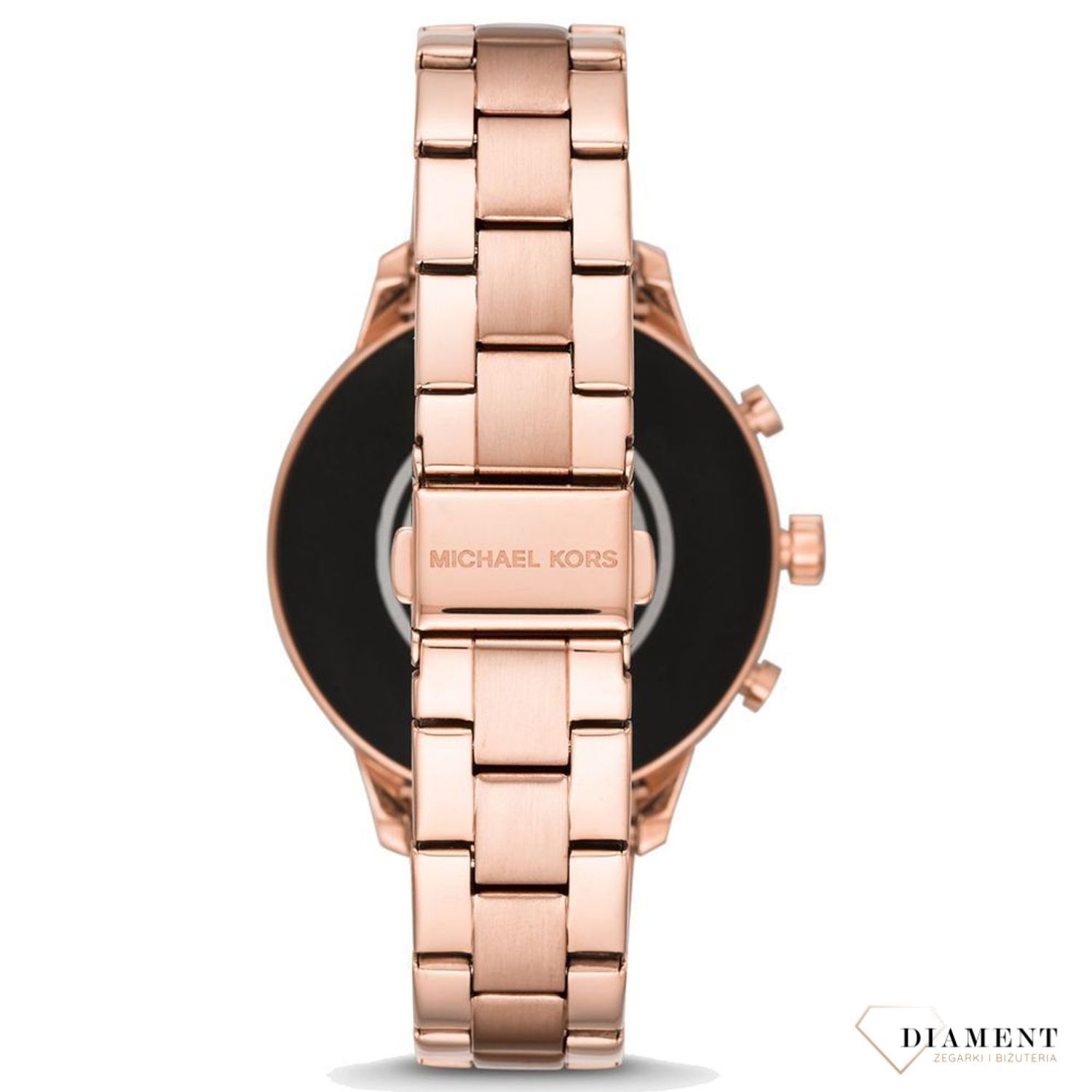 Smartwatch Michael Kors Rose Gold MKT5046 to zegarek na bransolecie w kolorze różowego złota, który łączy się z telefonem przez bluetooth. S (1).jpg