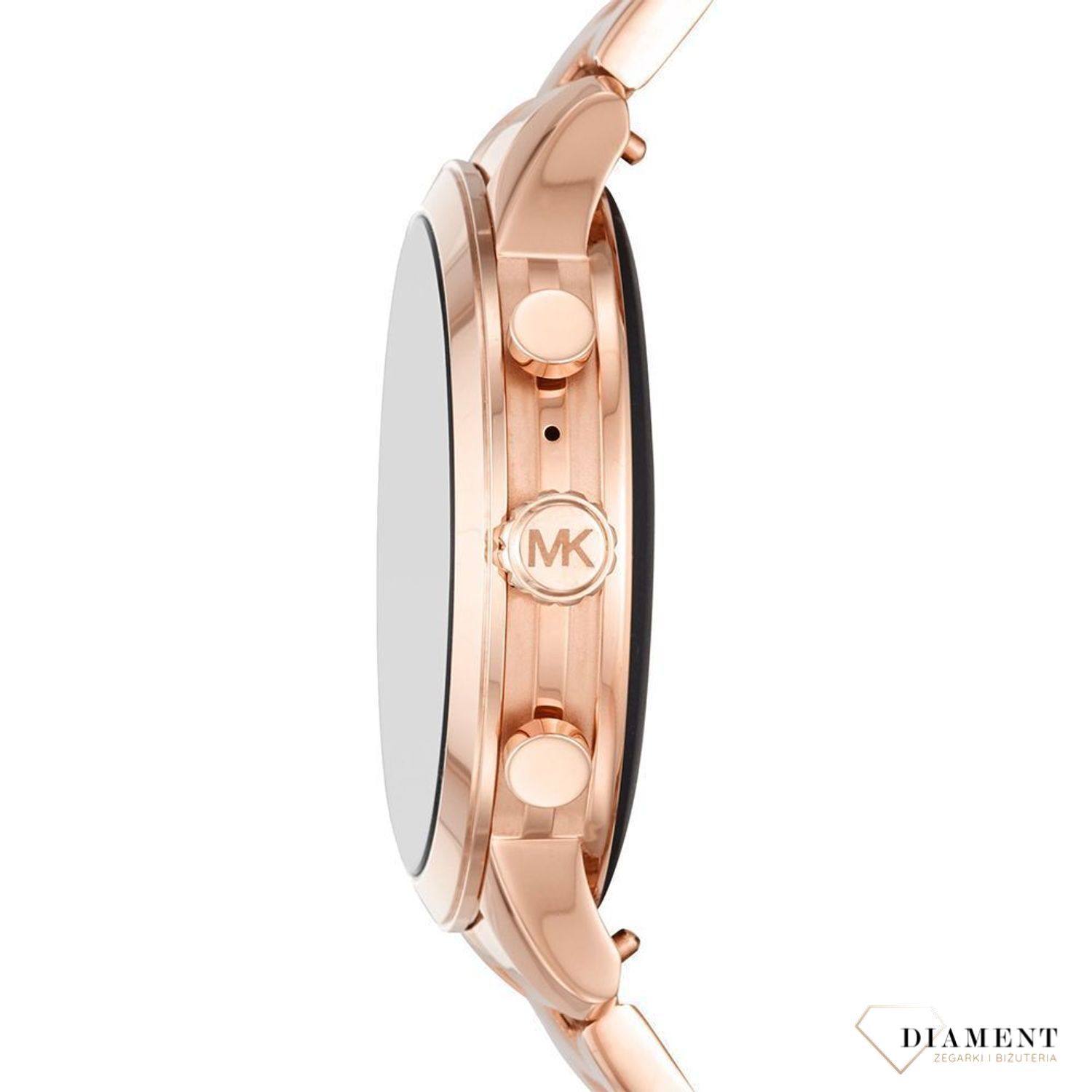 Smartwatch Michael Kors Rose Gold MKT5046 to zegarek na bransolecie w kolorze różowego złota, który łączy się z telefonem przez bluetooth. S (1).jpg