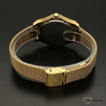 Zegarek damski na bransolecie MARK MADDOX MM7102-57. Zegarek na bransolecie w kolorze złotym. Zegarek z czarną tarczą. Zegarek elegancki (1).jpg