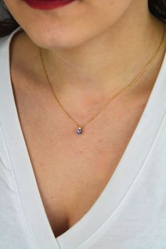 Naszyjnik złoty 585 damski z tanzanitem i diamentem HSI 0,03 ct – elegancki i subtelny (2).jpg