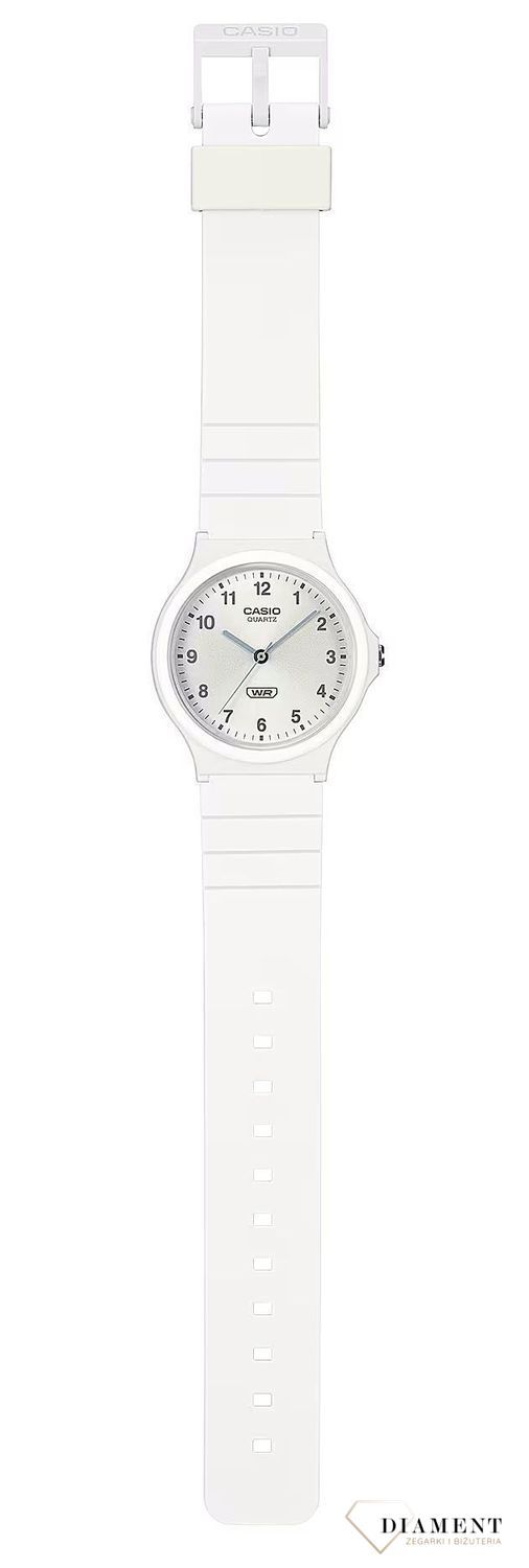 Zegarek Casio Classic na pasku MQ-24B-7BEF biały. Biały mały zegarek. Minimalistyczny zegarek Casio. Tani zegarek Casio. Zegarek dziecięcy. Kolorowy zegarek dla kobiety. Zegarek na lato. CASIO Collection STANDARD. Zegarek n1.jpg