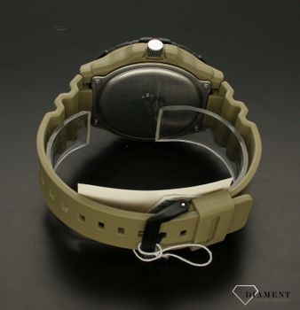 Zegarek męski Casio MRW-210H-5AVEF. Zegarek męski Casio MRW-210H-5AVEF wyposażony jest w kwarcowy mechanizm, zasilany za pomocą baterii.W zegarku zastosowano trwały pasek, który wykonano z wysokiej jakości gumy w kolorze khaki..jpg