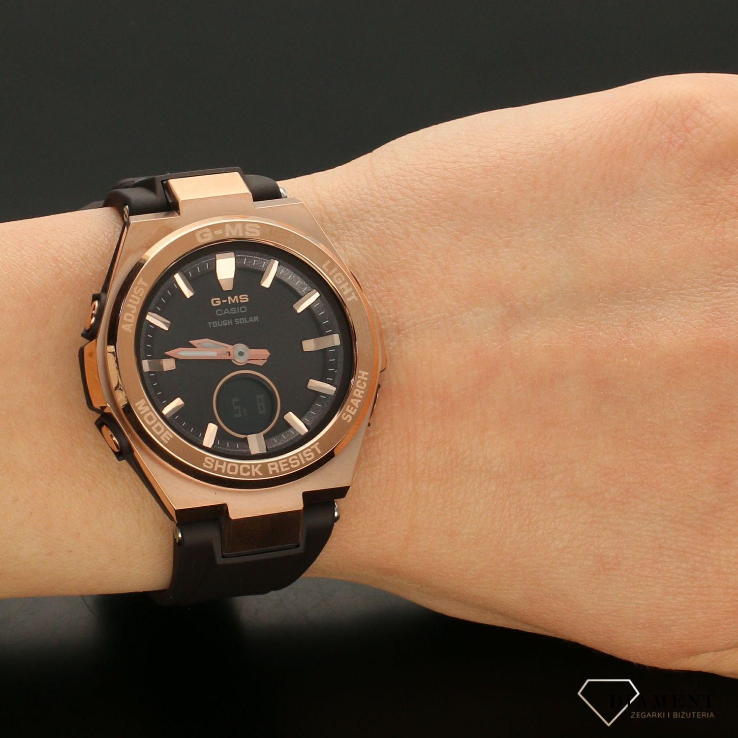 Zegarek damski wstrząsoodporny Baby-G G-MS Metal Bezel MSG-S200G-5AER.jpg