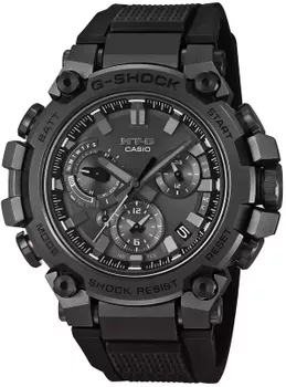 Zegarek męski G-SHOCK Casio Metal Twisted G - Dual Core Guard MTG-B3000B-1AER.  Zegarki G-shock wyposażony jest w touch solarsolar powered. Cyferblat zegarka jest panelem słonecznym, który generuje energię elektryczną ze światła słoneczneg.webp