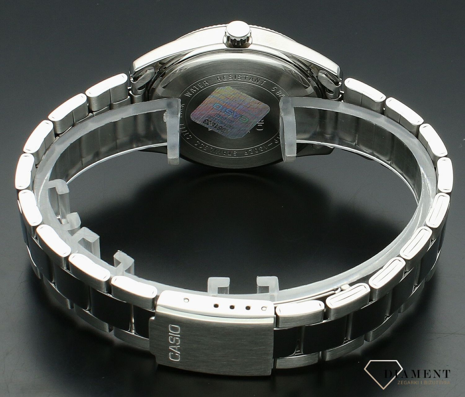 Zegarek męski Casio Timeless Collection żółty MTP-1302PD-9AVEF. Klasyczny zegarek srebrny Casio z kolorową tarczą. Zegarek z żółtą tarczą. Zegarek Casio na prezent. Zegarek dla mężczyzny z żółtą tarczą..jpg