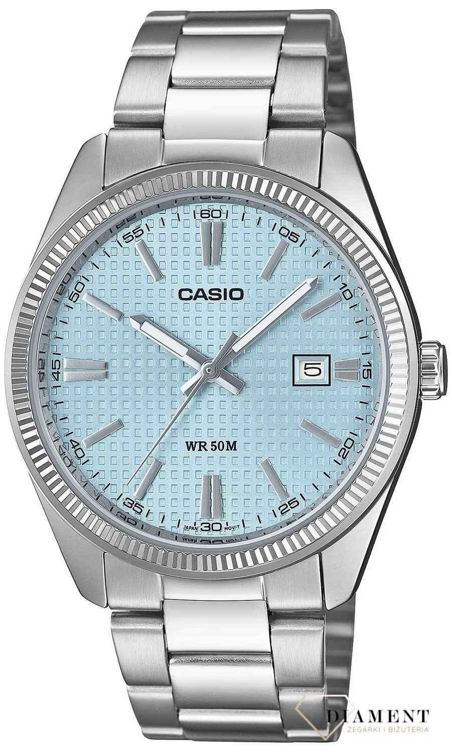 Zegarek męski Casio MTP-1302PE-2AVEF Timeless Collection błękitny. Zegarek męski Casio. Męski zegarek na baterię Casio. Zegarek męski klasyczny. Zegarek męski na bransolecie. Męski zegarek na prezent. Męski zegarek z.jpg
