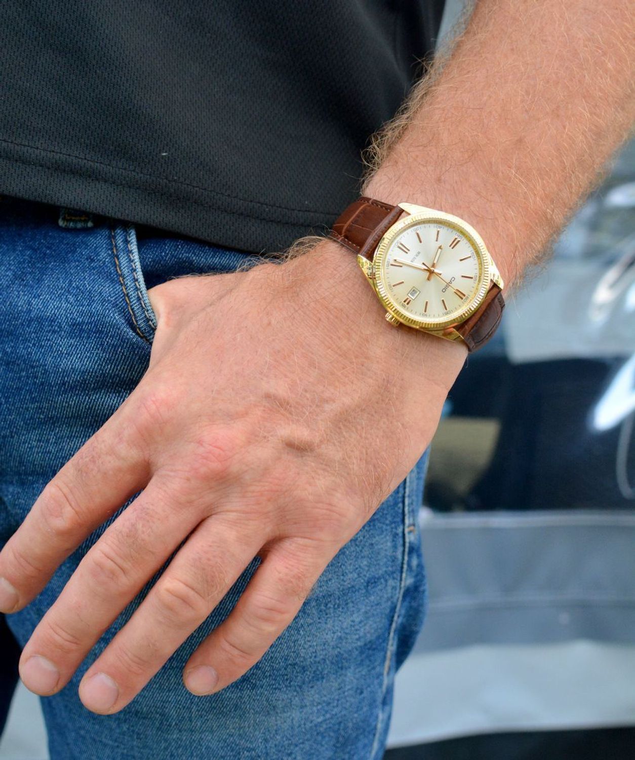 Zegarek męski Casio MTP-1302PGL-9AVEF Timeless Collection brązowy pasek.jpg