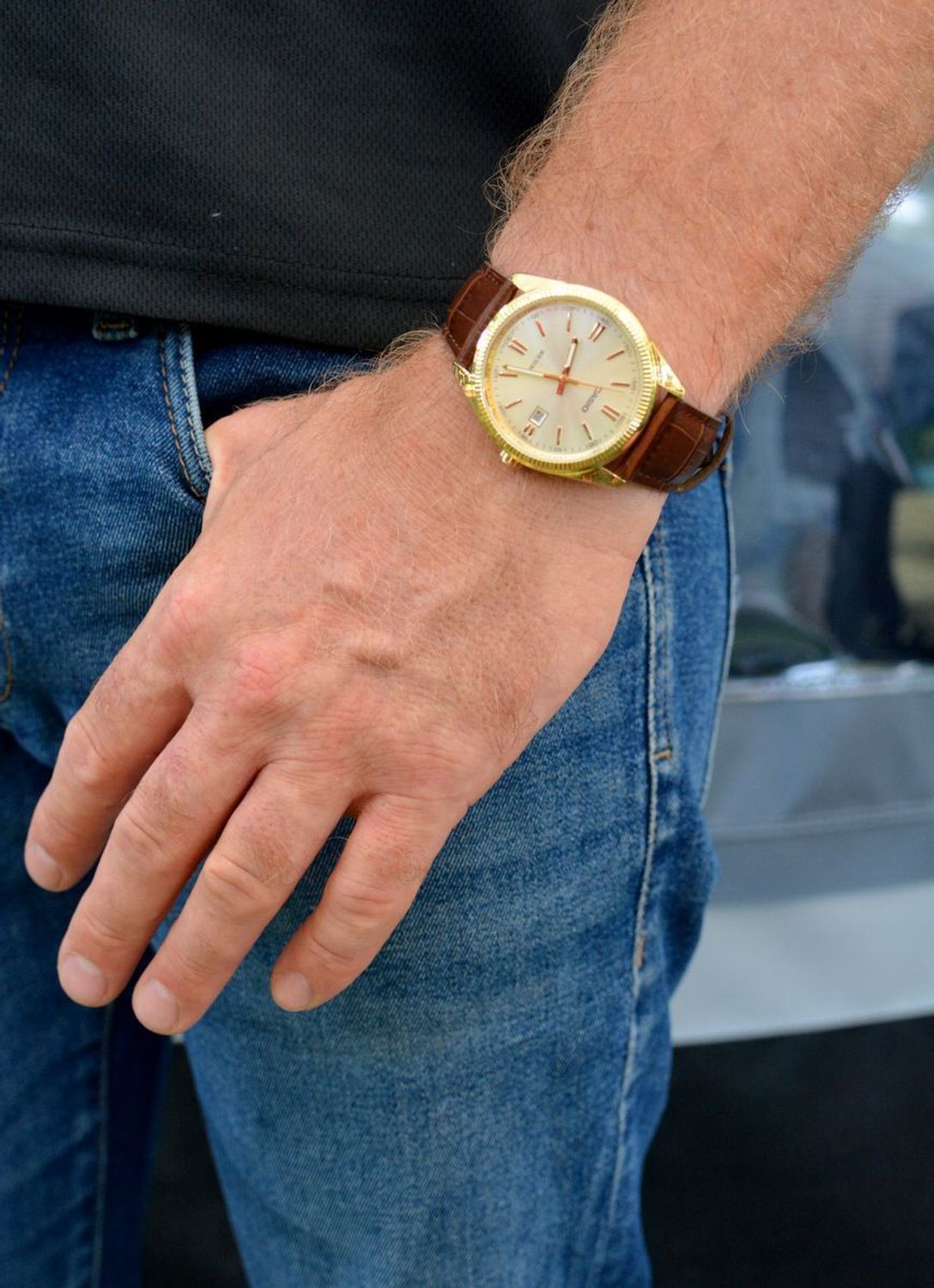 Zegarek męski Casio MTP-1302PGL-9AVEF Timeless Collection brązowy pasek.jpg