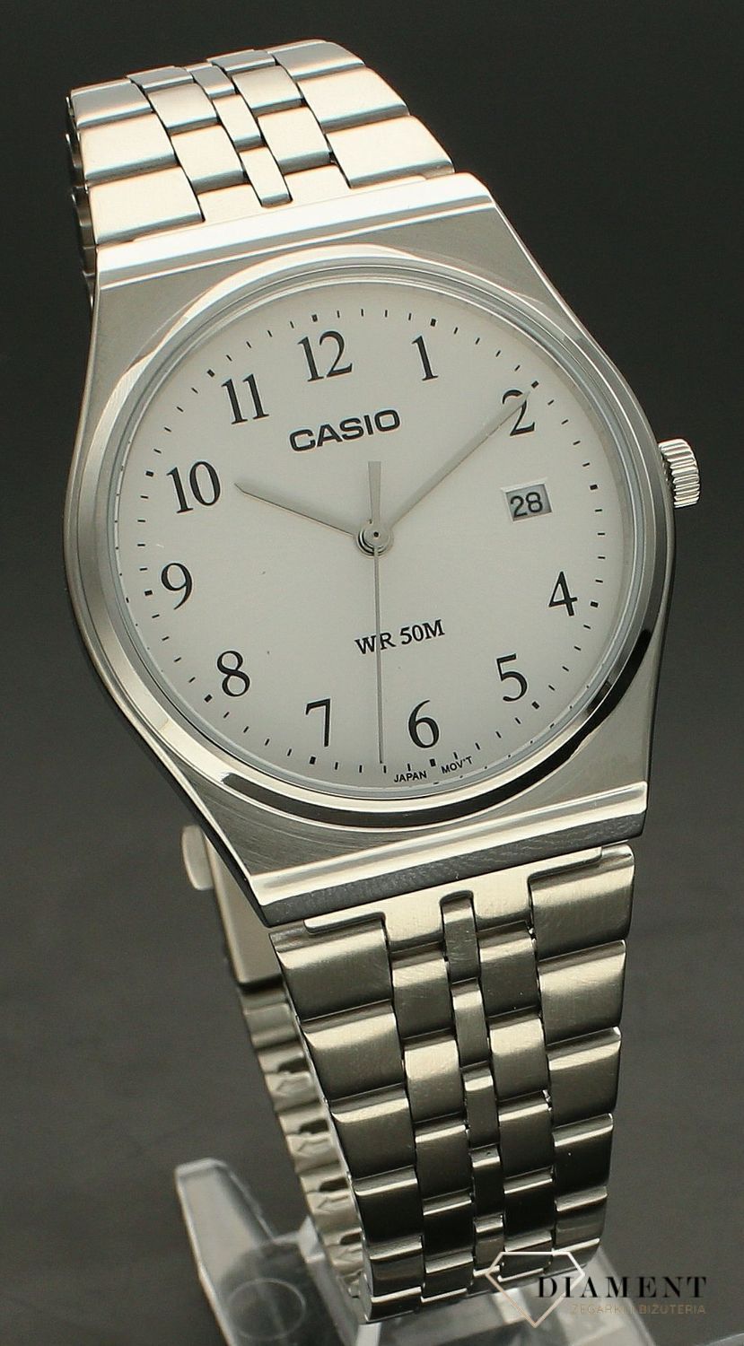 Zegarek męski Casio Classic na bransolecie MTP-B145D-7BVEF. Męski zegarek Casio. Męski zegarek klasyczny na bransolecie. Męski zegarek z wyraźną tarczą. Męski zegarek idealny na prezent dla mężczyzny..jpg