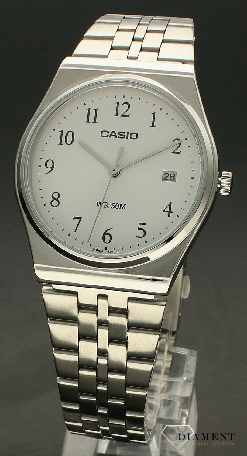 Zegarek męski Casio Classic na bransolecie MTP-B145D-7BVEF. Męski zegarek Casio. Męski zegarek klasyczny na bransolecie. Męski zegarek z wyraźną tarczą. Męski zegarek idealny na prezent dla mężczyzny..jpg