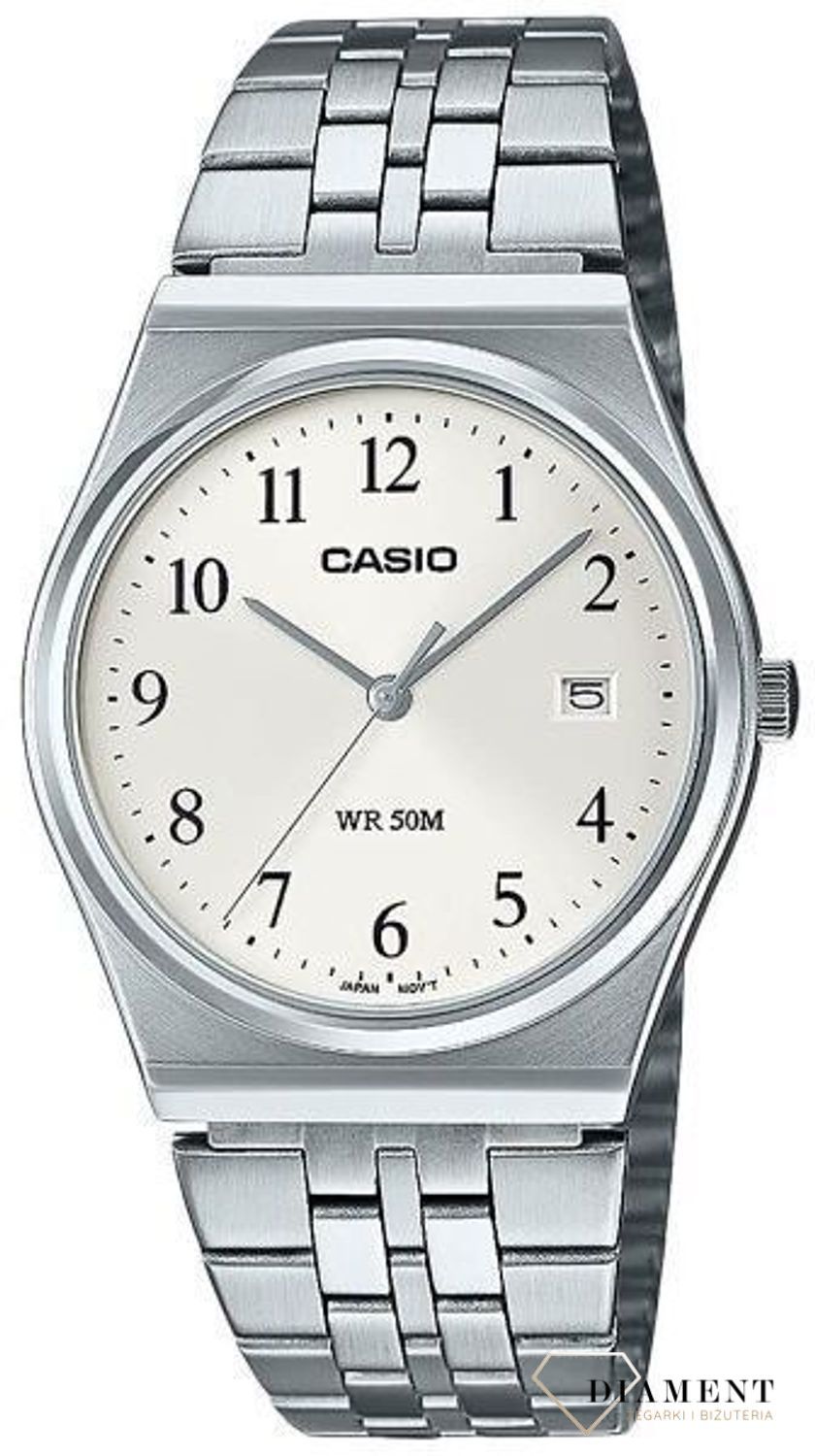 Zegarek męski Casio Classic na bransolecie MTP-B145D-7BVEF. Męski zegarek Casio. Męski zegarek klasyczny na bransolecie. Męski zegarek z wyraźną tarczą. Męski zegarek idealny na prezent dla mężczyzny..jpg