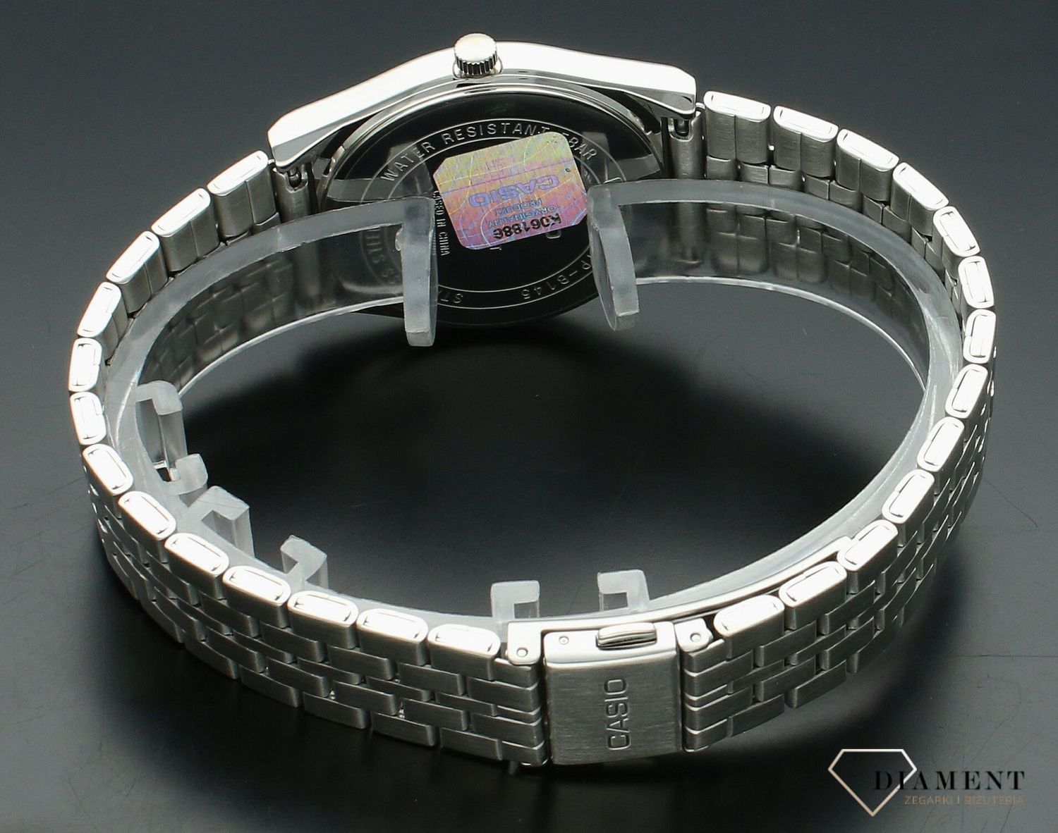 Zegarek Casio na srebrnej bransolecie MTP-B145D-9AVEF żółty. Zegarek casio unisex. Zegarki dla pary. Klasyczny zegarek srebrny Casio z kolorową tarczą. Zegarek z żółtą tarczą. Zegarek Casio na prezent..jpg