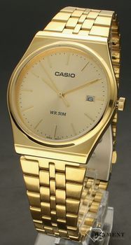 Zegarek Casio MTP-B145G-9AVEF Classic na bransolecie w złotym kolorze  . Zegarek na złotej bransolecie. Zegarek Casio unisex (2).jpg