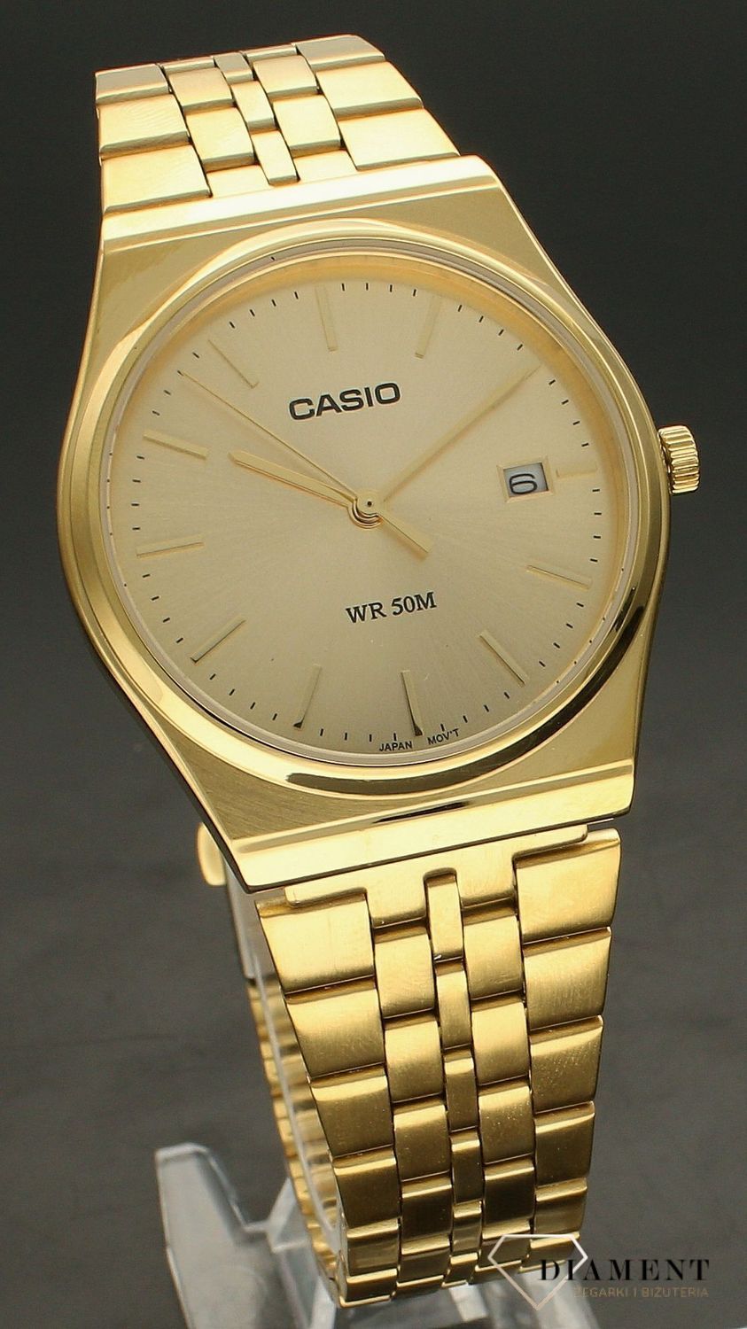 Zegarek męski Casio Classic na bransolecie w złotym kolorze MTP-B145G-9AVEF.jpg