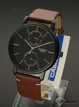 Zegarek męski na brązowym pasku elegancki Casio MTP-B310BL-5AVEF (4).jpg