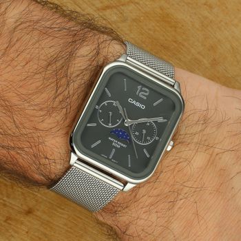 Zegarek męski Casio MTP-M305M-8AVER Timeless Collection  Fazy Księżyca  Mesh  Sklep Diament  3+3 lata gwarancji casio.jpg