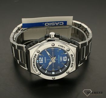 Zegarek męski Casio MWA-100HD-2AVEF. Bardzo duża wodoszczelność - na poziomie 100m (10ATM) oznacza, że zegarek bez obaw może być zanurzany w wodzie np. podczas kąpieli czy pływania. Zegarek męski Casio Sport  na bransolecie ide (5).jpg