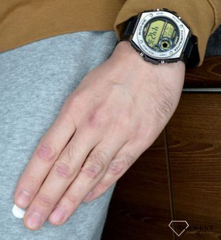 Sportowy zegarek męski, Casio MWD-100H-9AVEF, z elastycznym paskiem z czarnego tworzywa. Zegarek kwarcowy. Wodoszczelny 100M. Sprawdź! Zegarek  (1).JPG