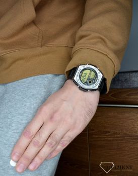Sportowy zegarek męski, Casio MWD-100H-9AVEF, z elastycznym paskiem z czarnego tworzywa. Zegarek kwarcowy. Wodoszczelny 100M. Sprawdź! Zegarek  (2).JPG