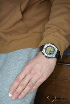 Sportowy zegarek męski, Casio MWD-100H-9AVEF, z elastycznym paskiem z czarnego tworzywa. Zegarek kwarcowy. Wodoszczelny 100M. Sprawdź! Zegarek  (6).JPG