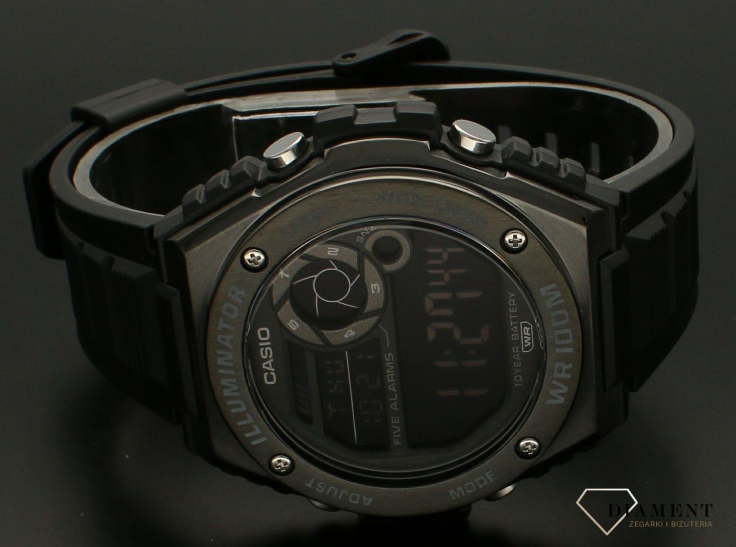 Zegarek męski Casio Digital  MWD-100HB-1BVEF. Męski zegarek sportowy idealny na prezent. Zegarek męski z funkcją alarmu. Męski zegarek sportowy Casio. zegarek wodoszczelny męski na prezent..jpg