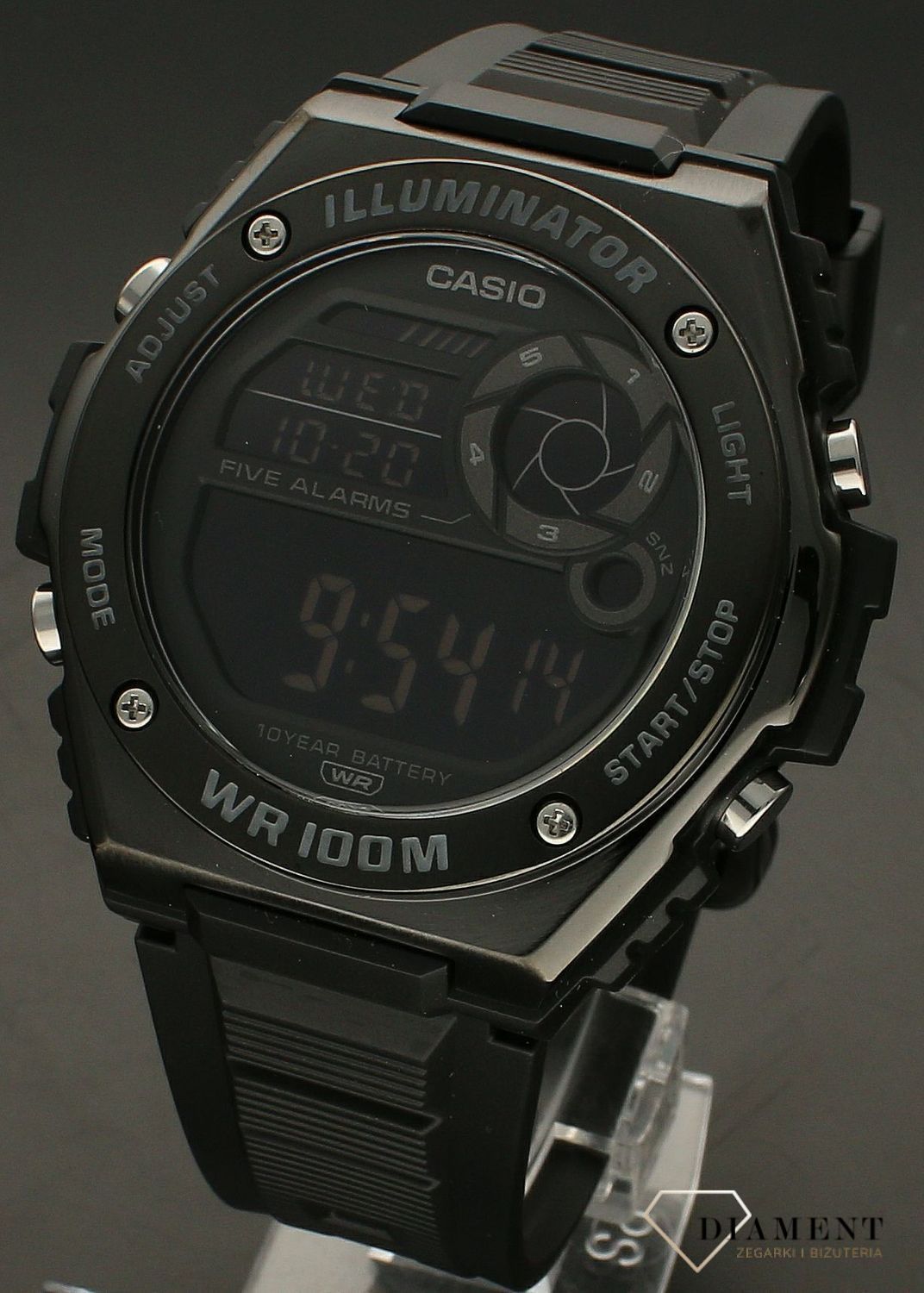 Zegarek męski Casio Digital  MWD-100HB-1BVEF. Męski zegarek sportowy idealny na prezent. Zegarek męski z funkcją alarmu. Męski zegarek sportowy Casio. zegarek wodoszczelny męski na prezent..jpg